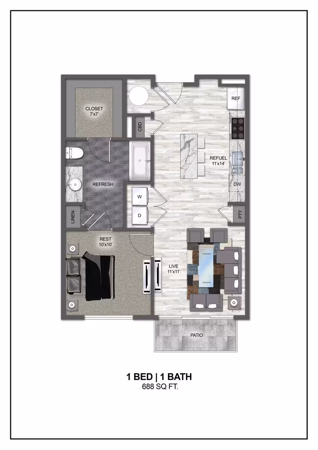 Unit 1334 1334 floor plan