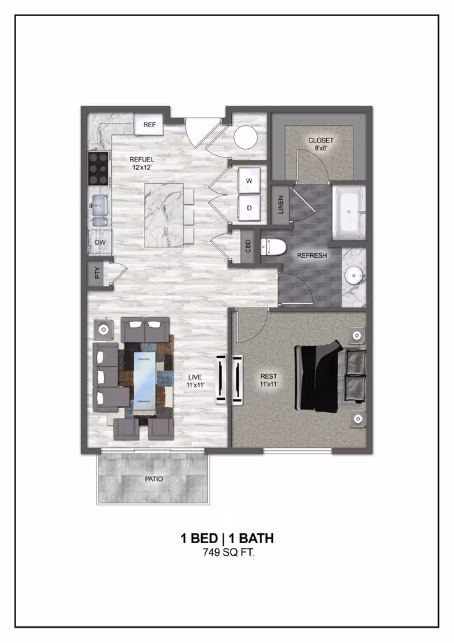 Unit 1331 1331 floor plan