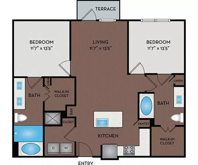 22F1A & 22F1B 4036-C floor plan