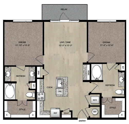 Unit 13-13234 15-15301 floor plan