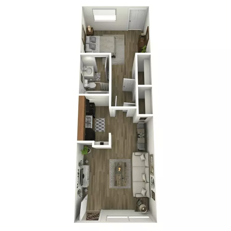 1 Bed • 1 Bath 273 floor plan