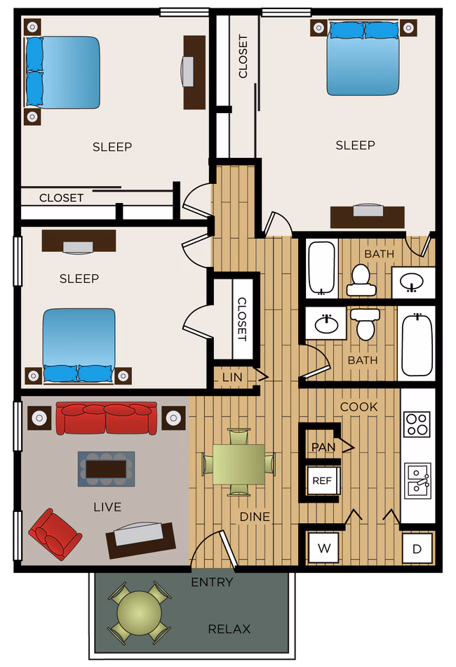 Unit 1704 1704 floor plan