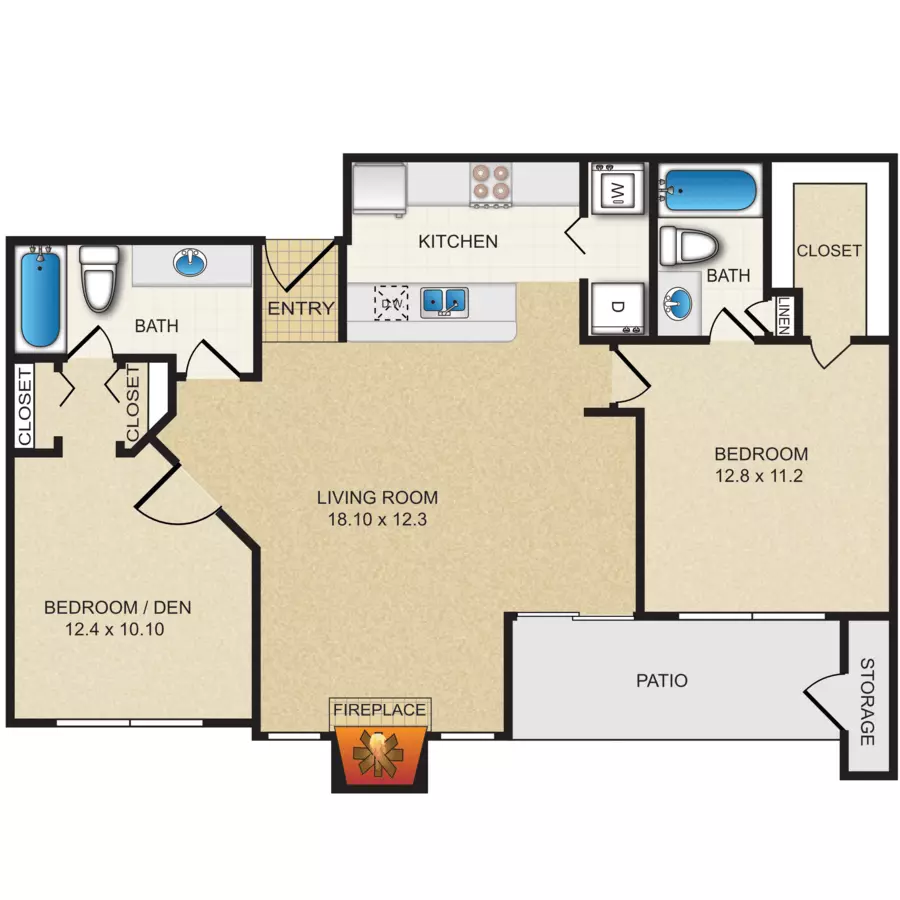 Unit 7307 7307 floor plan