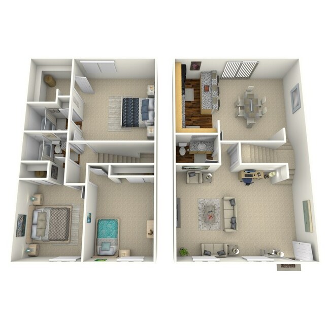 3 Beds • 2 Bath 307 floor plan