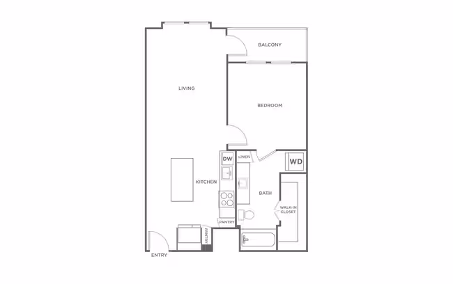 1 Bed • 1 Bath 1 floor plan
