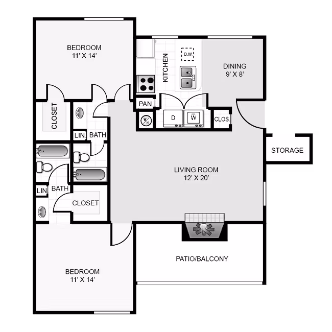 Unit 2302 2308 floor plan