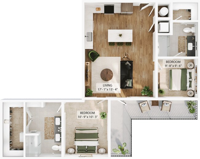 B3 1-504 floor plan