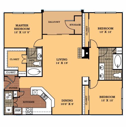 Unit - - floor plan