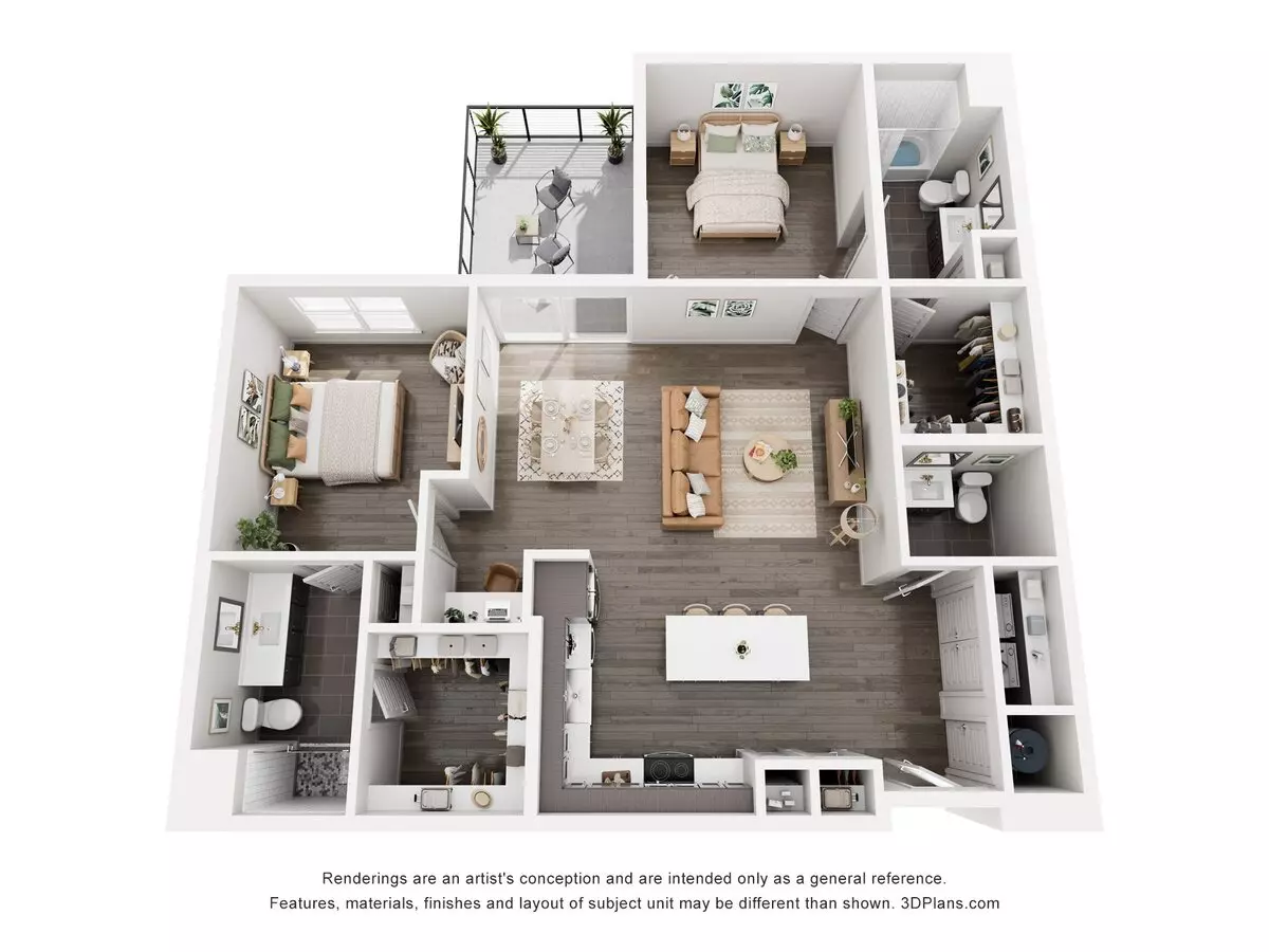 Unit 1546 1409 floor plan