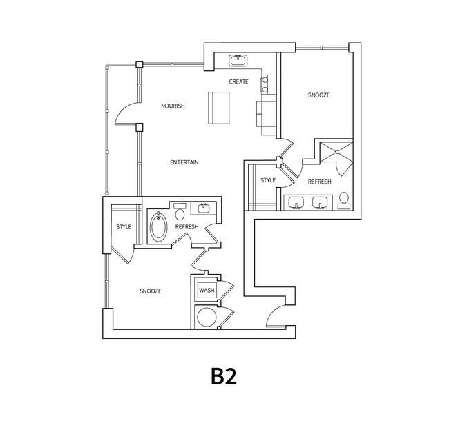 B2 303 floor plan