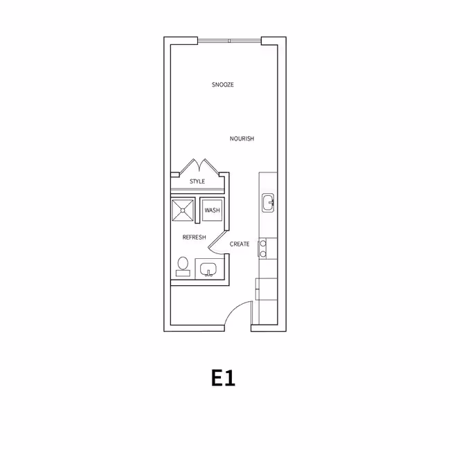 E1 422 floor plan