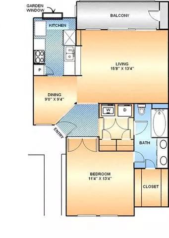 Unit 812 506 floor plan