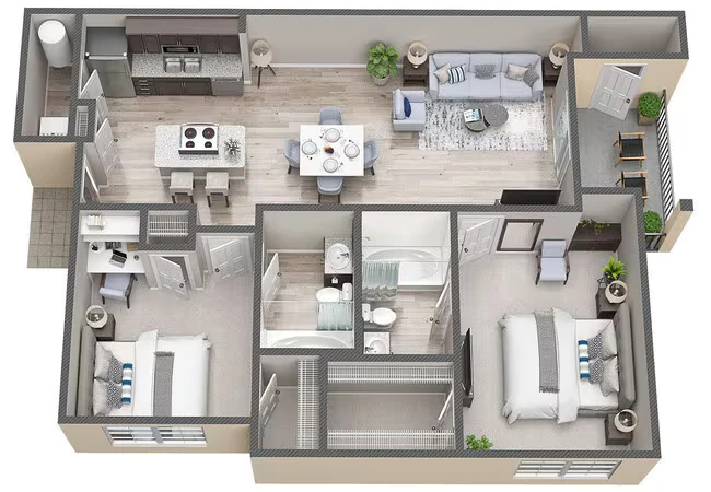 B2 1031 floor plan