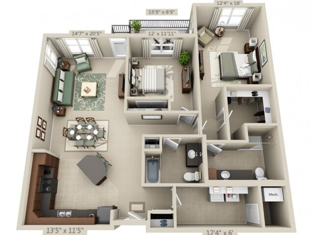 Unit 118 208 floor plan