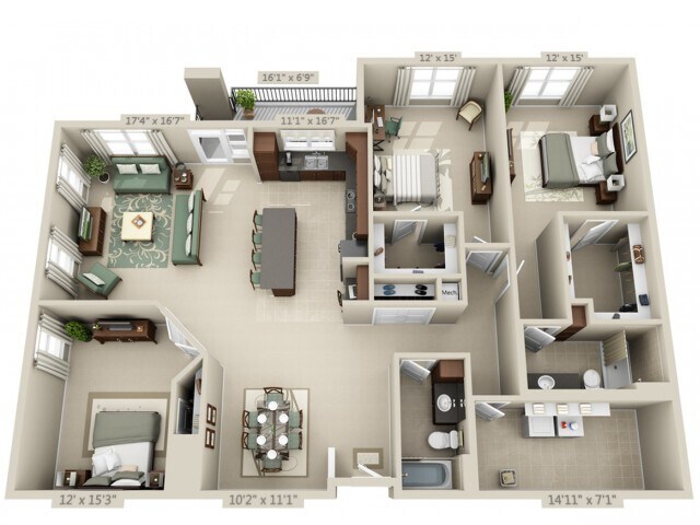 Unit 338 338 floor plan