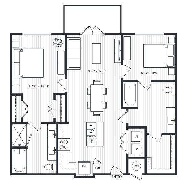 Unit 1149 1149 floor plan