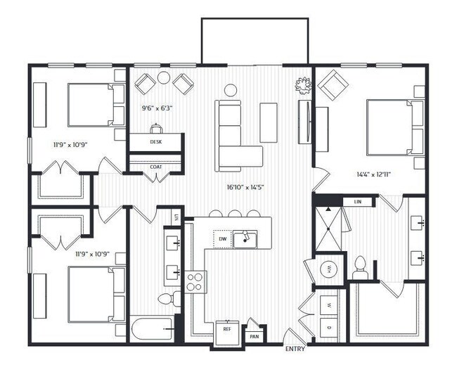 Unit 3301 3301 floor plan