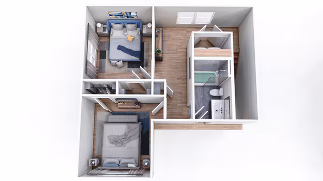 3 Beds • 2 Bath 505 floor plan