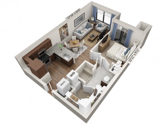 Unit 1153 3139 floor plan