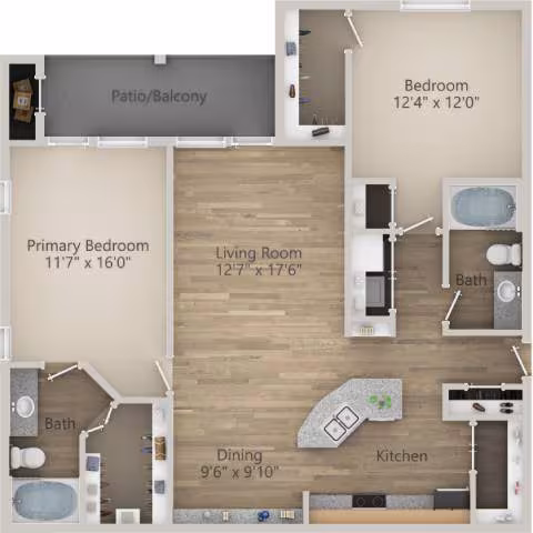 Unit 2724 2724 floor plan