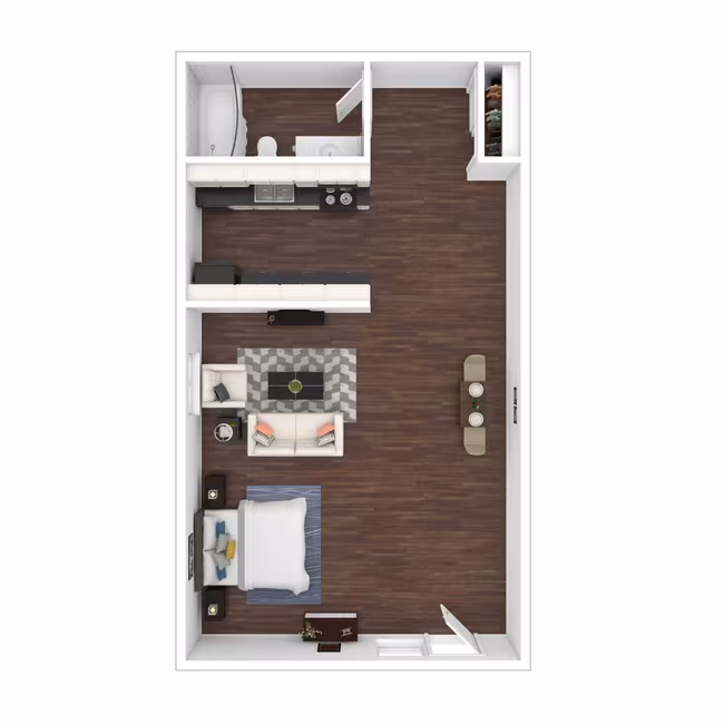 Studio • 1 Bath 1036 floor plan