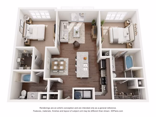 Unit 1302 3313 floor plan