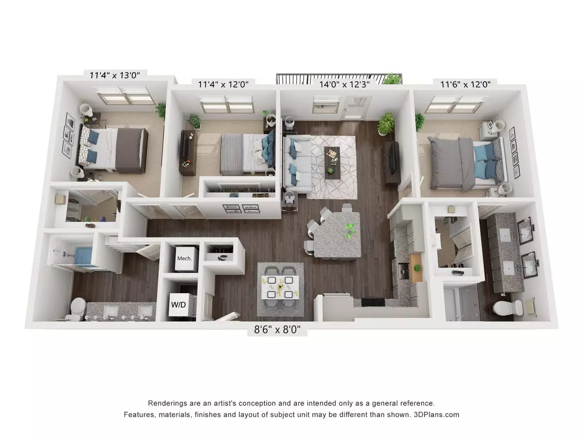 Unit 06308 06308 floor plan