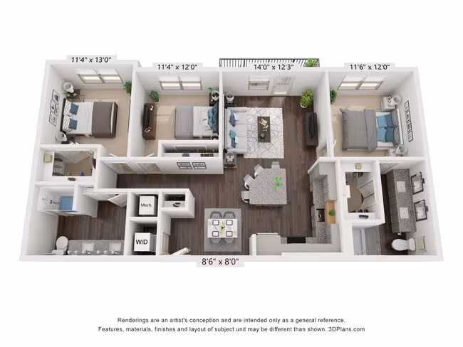 Unit 06106 05205 floor plan
