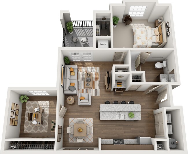 2 Beds • 2 Bath 224 floor plan