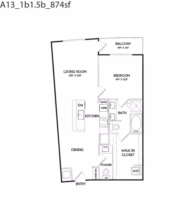 Unit 1104 1104 floor plan