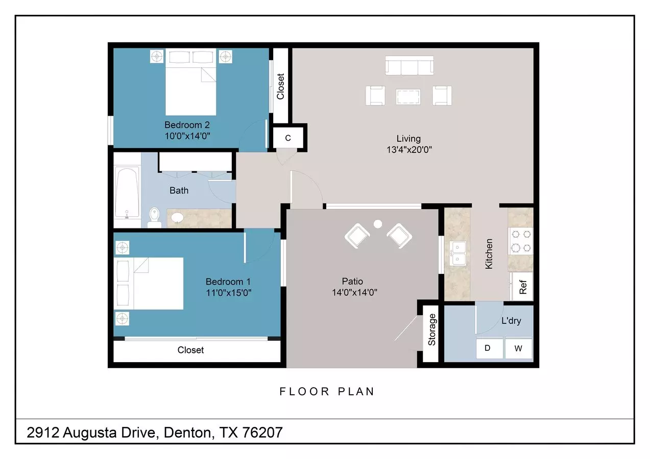 Unit 3000A 3000A floor plan
