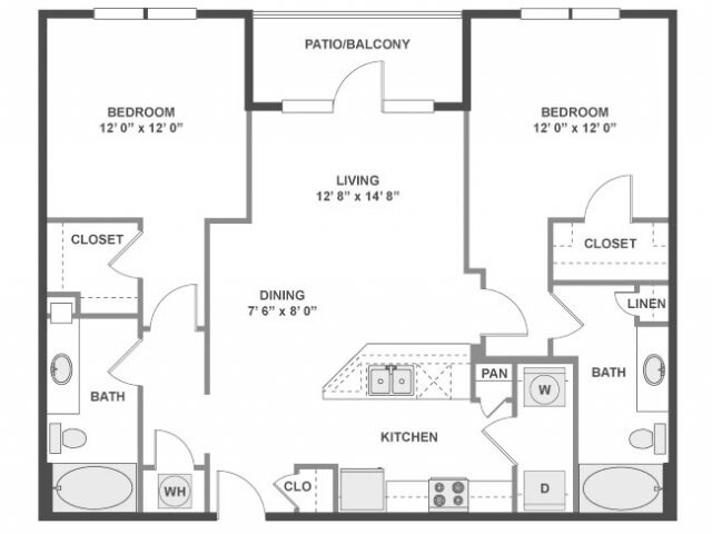 Unit 1-1433 1-1433 floor plan