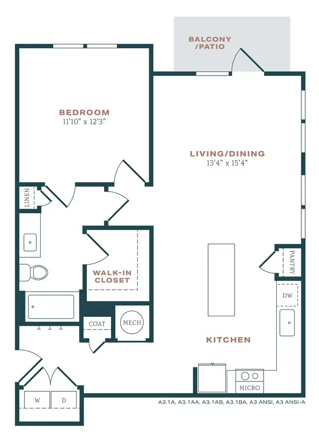 A3 03109 floor plan