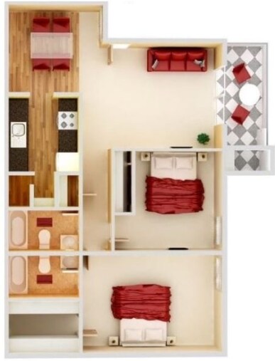 Unit 0623 0222 floor plan
