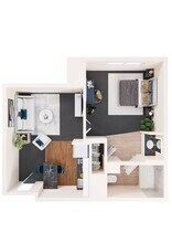 1 Bed • 1 Bath 710 floor plan
