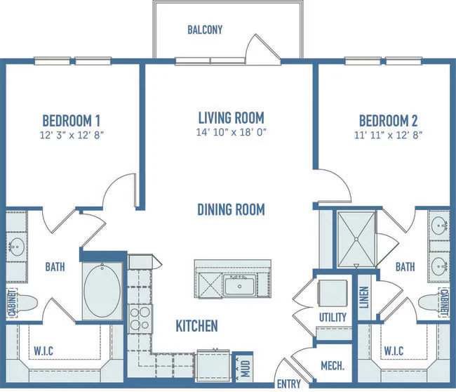 B1 1250 floor plan