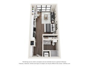 Studio • 1 Bath 659 floor plan