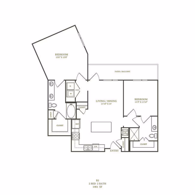 B3 3405 floor plan