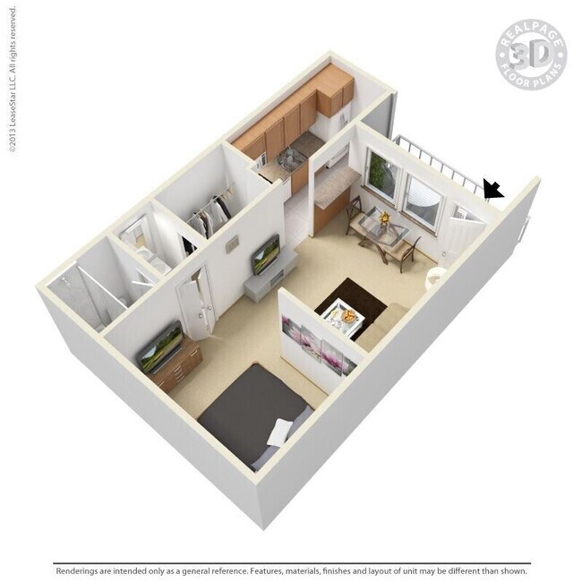 Studio 1218 floor plan