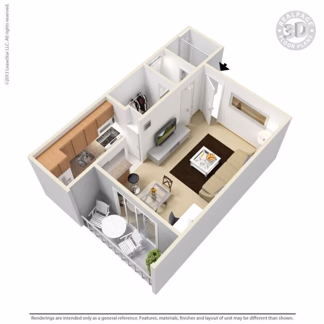 Studio • 1 Bath 3321 floor plan