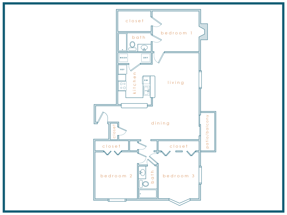 Unit 432 432 floor plan