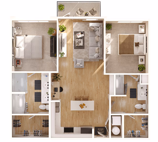 B2 1-1330 floor plan