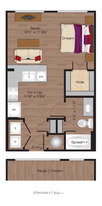 Unit 1068 1068 floor plan