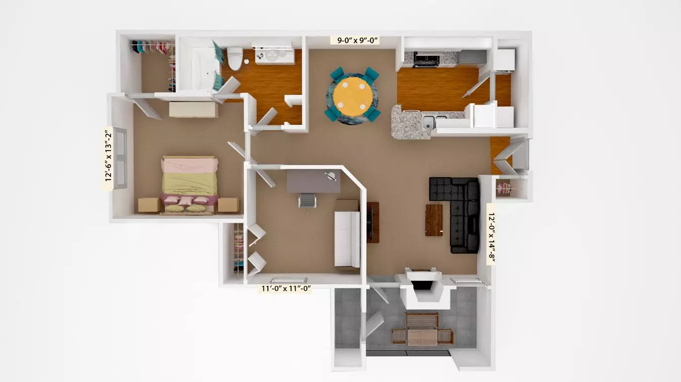Unit 1723 1723 floor plan
