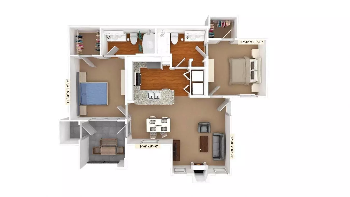 Unit 1913 1913 floor plan