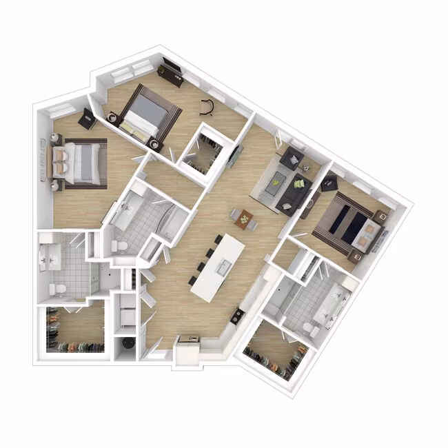 3 Beds • 3 Bath 5121 floor plan