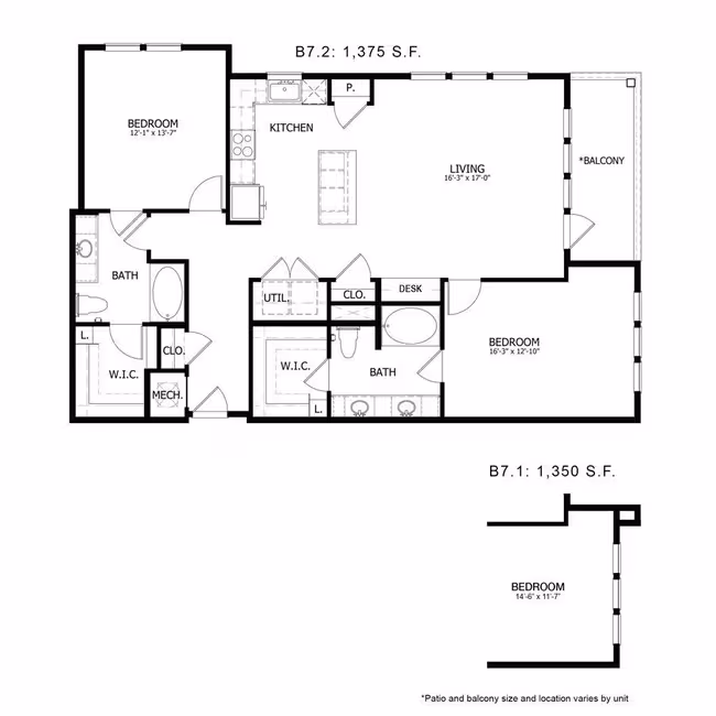 Unit 15301 15301 floor plan