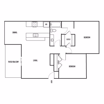 Unit 26-P-2602 26-P-2602 floor plan