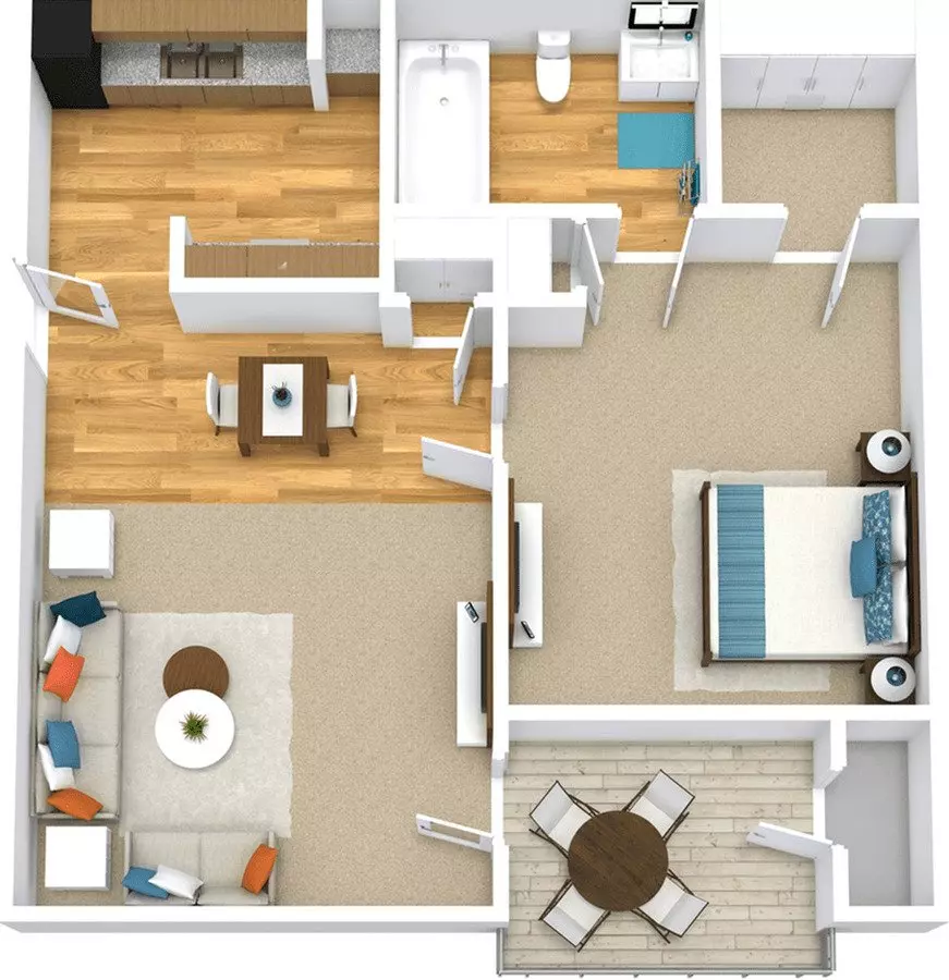 Unit 707 1315 floor plan