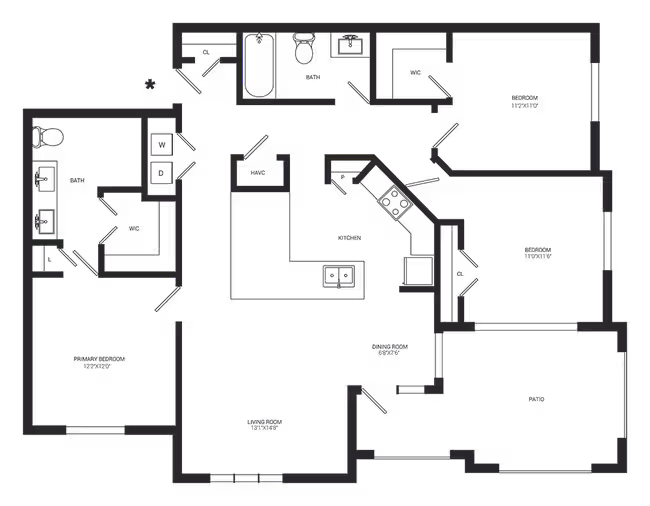 Unit 4302 1302 floor plan